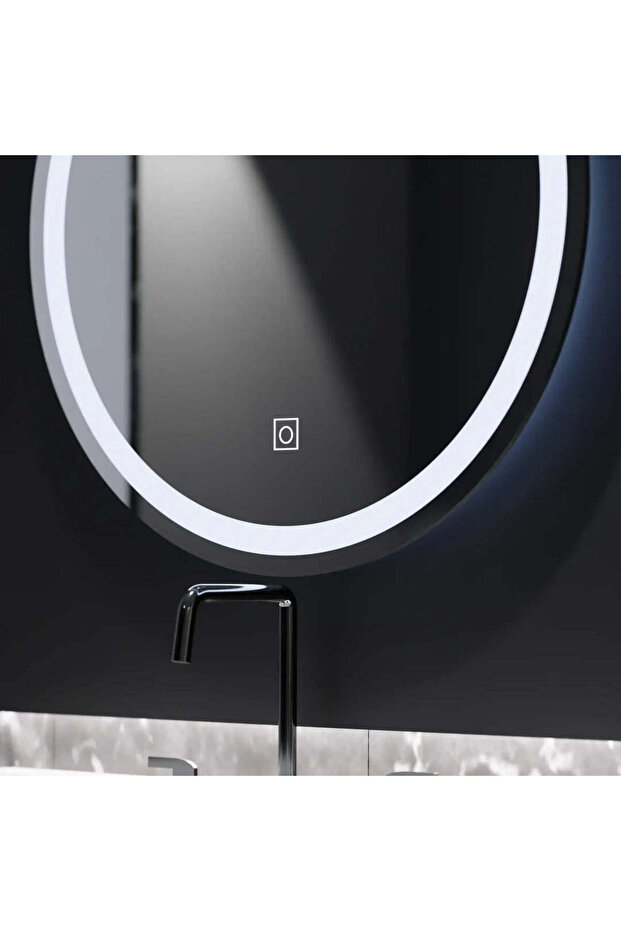 Round LED Mirror, 50cm, Basic Touch, Defog System, Dimmable - 5