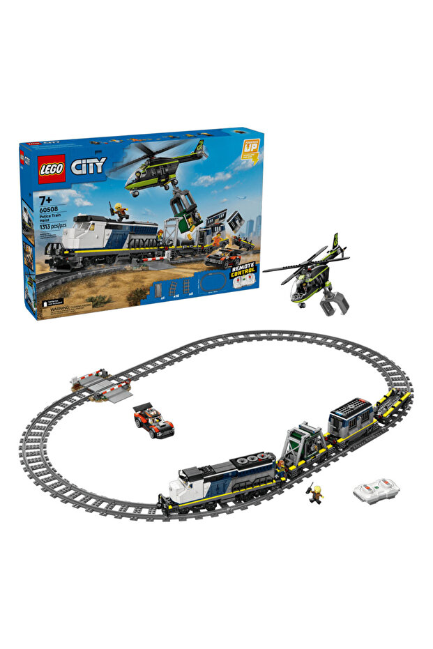 ® City Polis Treni Soygunu 60508 – 7 Yaş ve Üzeri Çocuklar için Oyuncak Yapım Seti (1313 Parça)