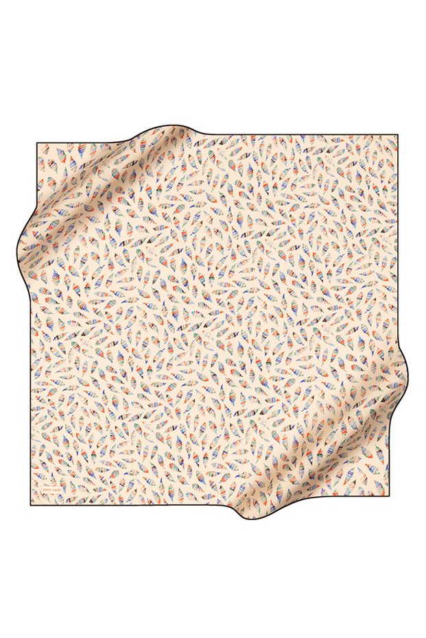Kemik 90X90 Silk Crepe Satin Scarf