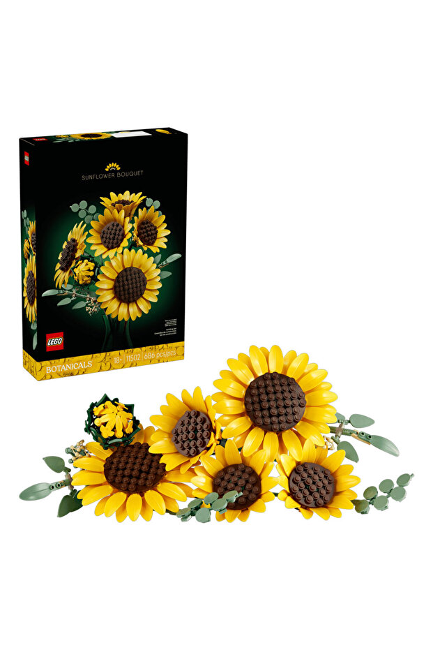 ® Botanicals Ayçiçeği Buketi 11502 - Yetişkinler için Dekoratif Model Yapım Seti (686 Parça) - 1