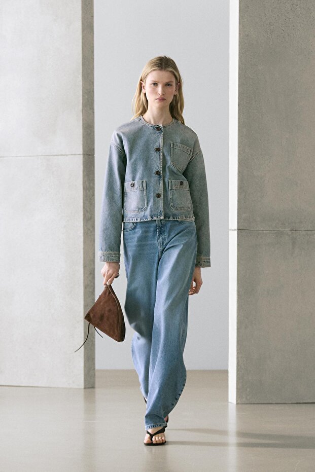 Short denim jacket - 1