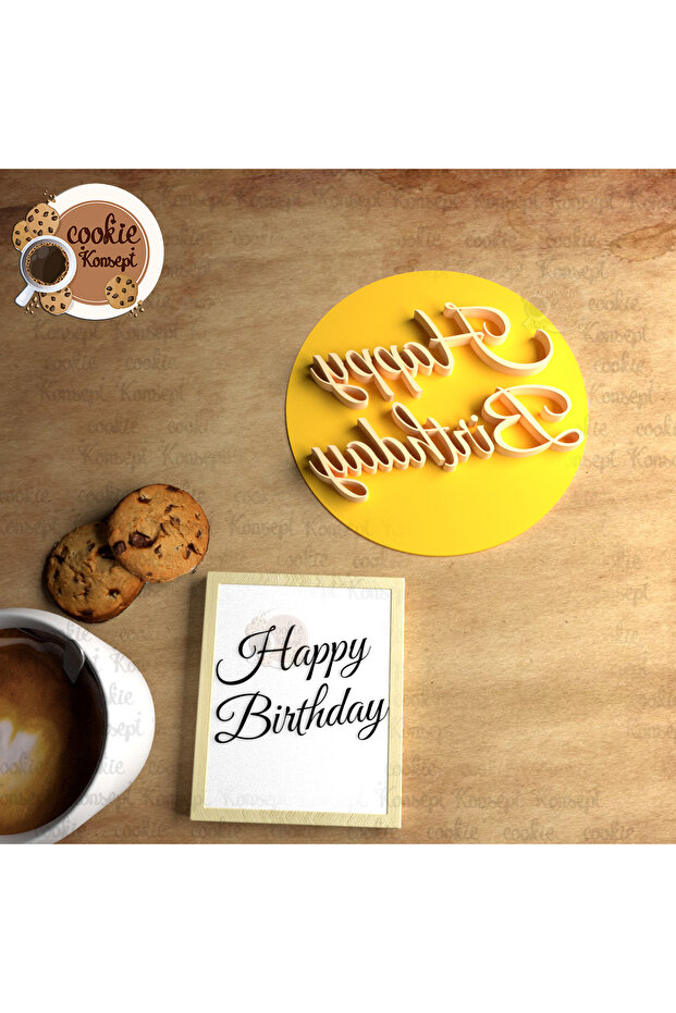 Happy Birthday # 12 | Cookie, Dough, and Clay Compatible Stamp/Seal