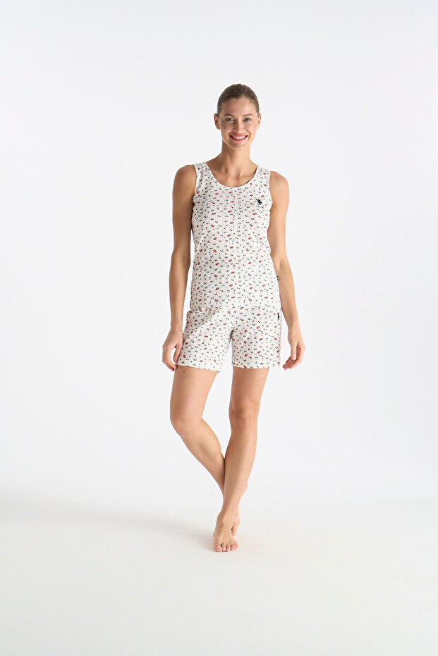 26Y Women's Ecru Shorts Set