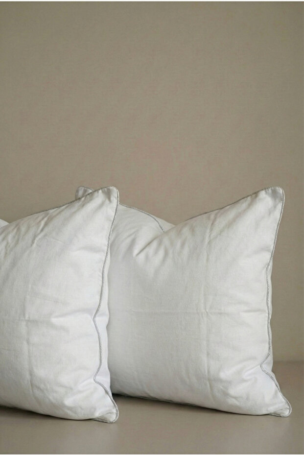 100% Cotton Satin 2-Piece Pillowcase with Glittered Trim 50X70