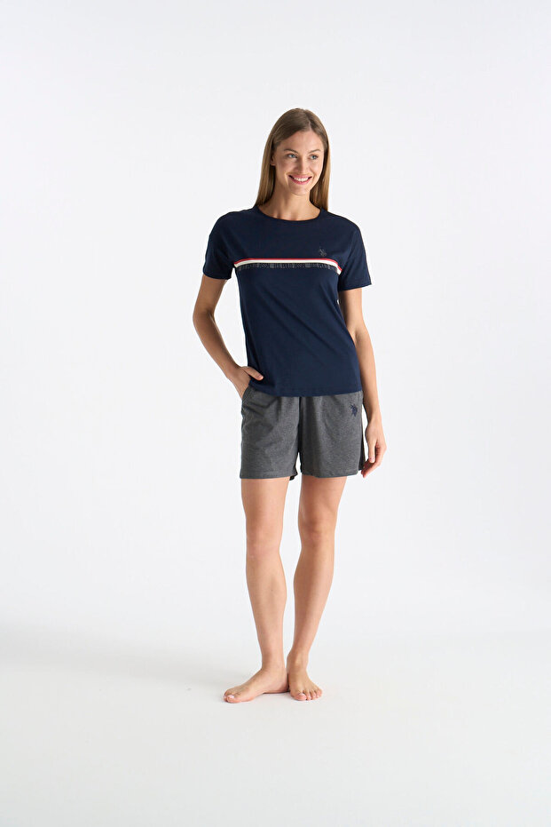 26Y Women's Navy Blue Shorts Set