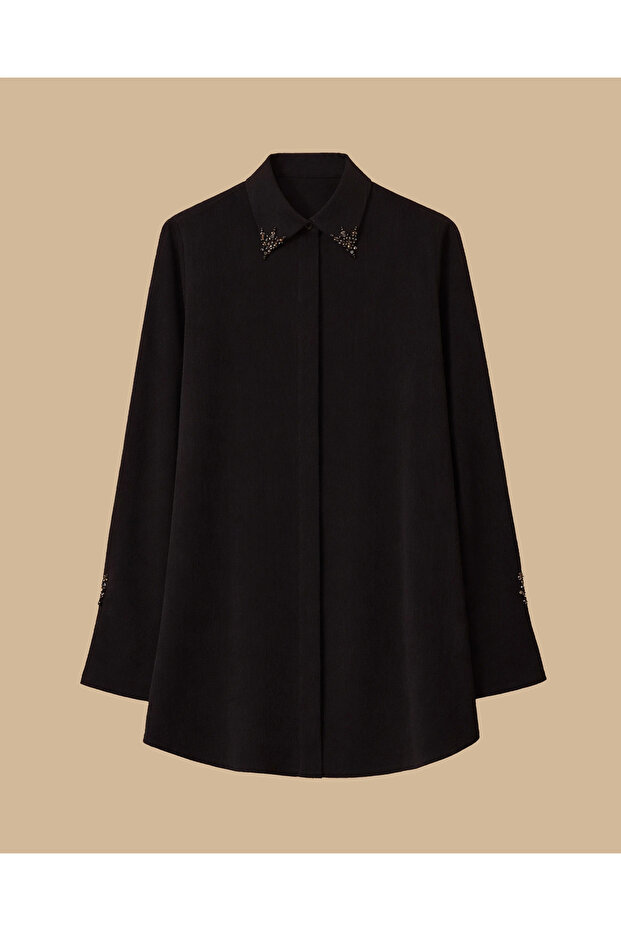 Taş Detaylı Gömlek - 1