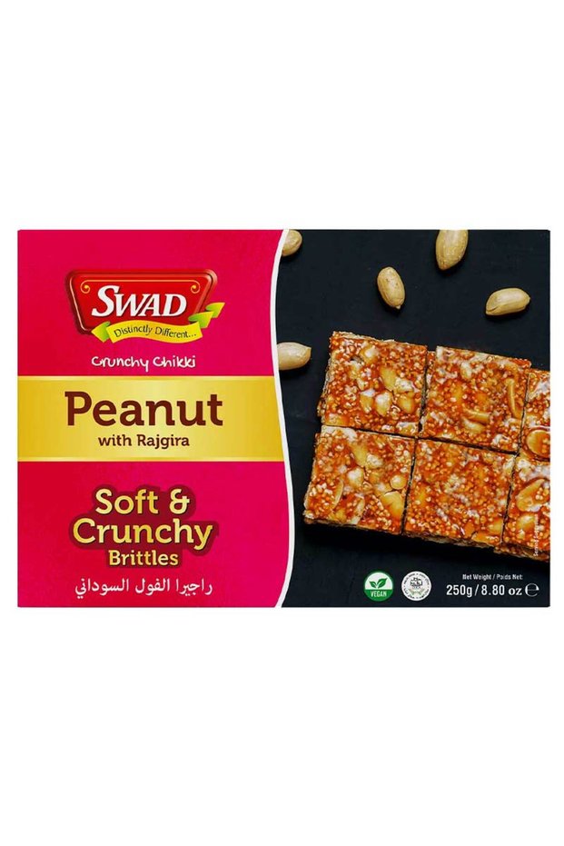 Peanut with Rajgira Crunchy Puffed Amaranth Nut Jaggery Slab (250g)