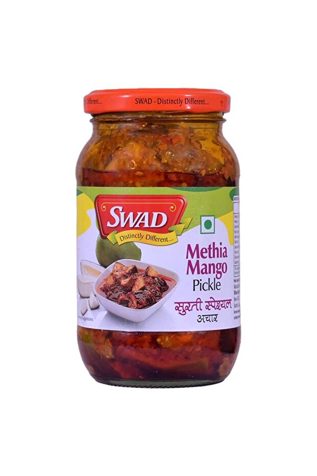 Methia Mango Pickle Spicy Fenugreek Infused Green Mango Oil (400g)