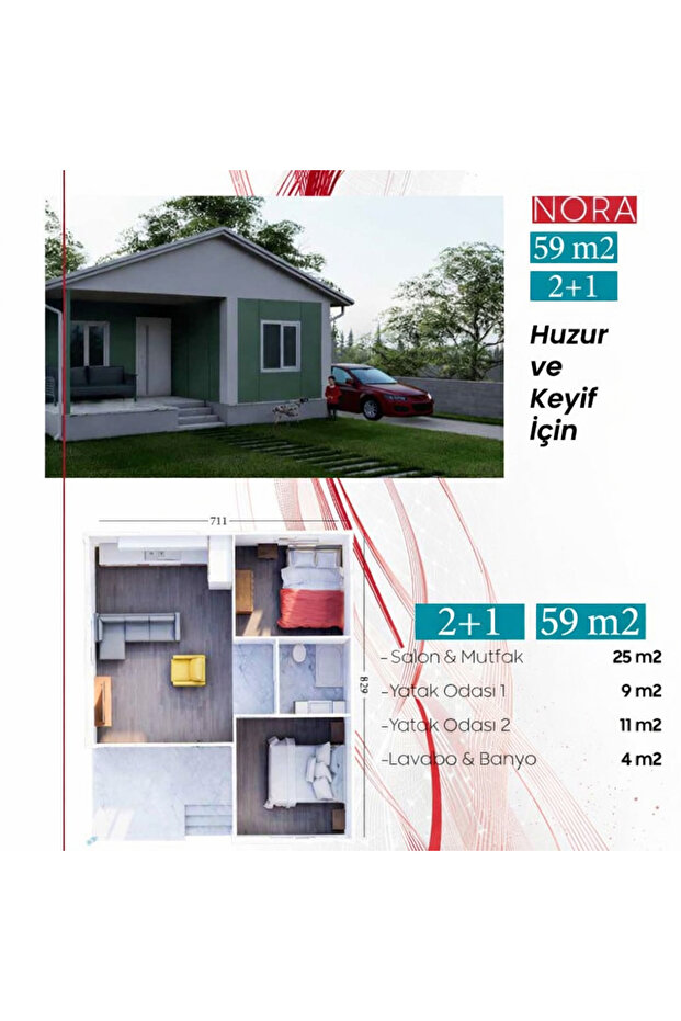 Prefabrik Ev 59 m2 - 1