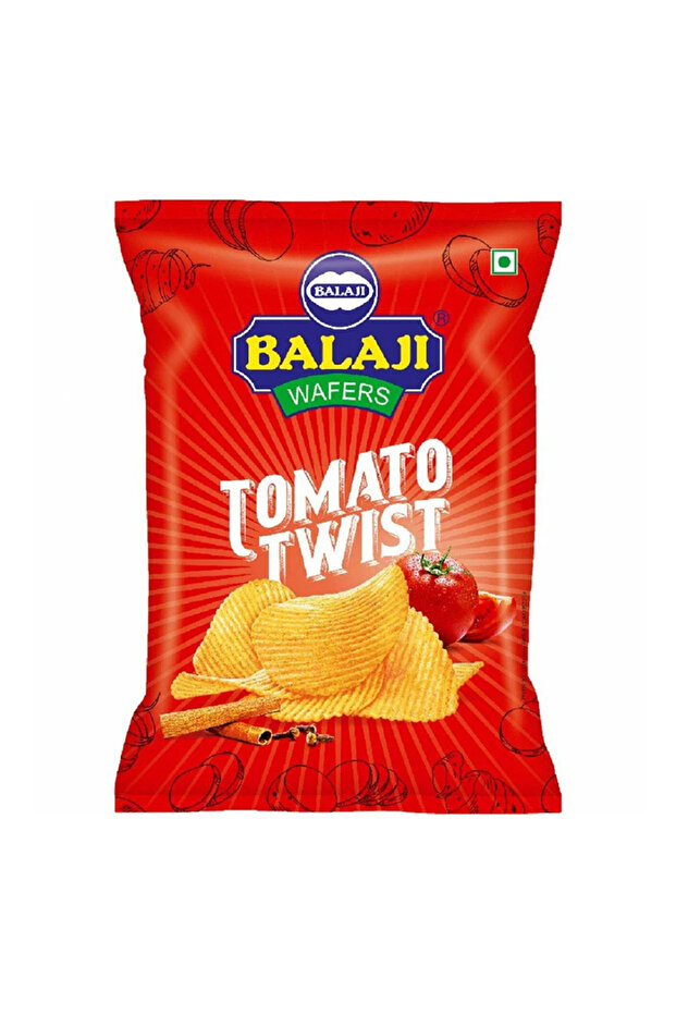 Tomato Twist Crunchy Tangy Spiral Corn Puffed Chips (40g)