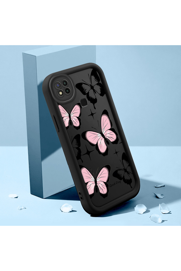 Redmi 9C Compatible Case Slim Soft Silicone Phone Cover Colorful Butterfly