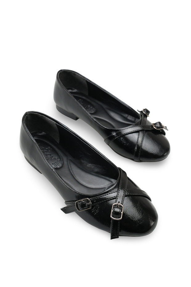 Siri Mina Orthopedic Women's Ballerinas 001202 Black Rustic