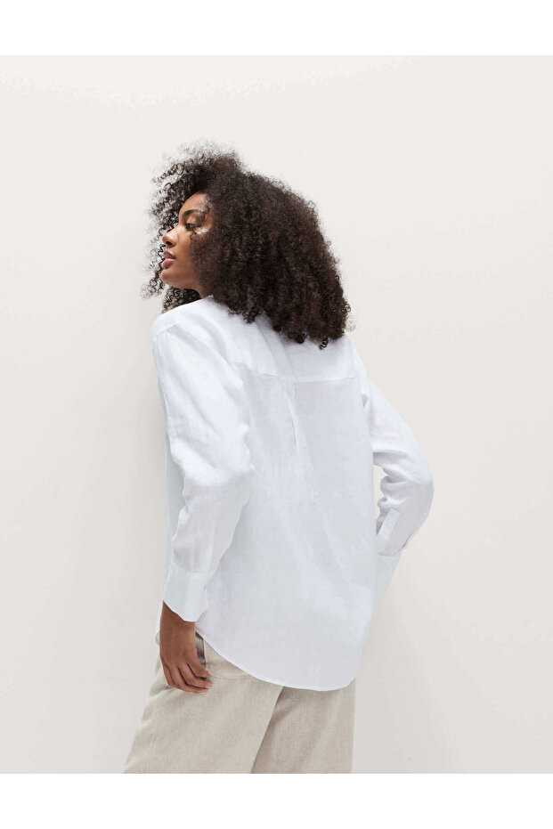 %100 Keten Regular Fit Gömlek - 4