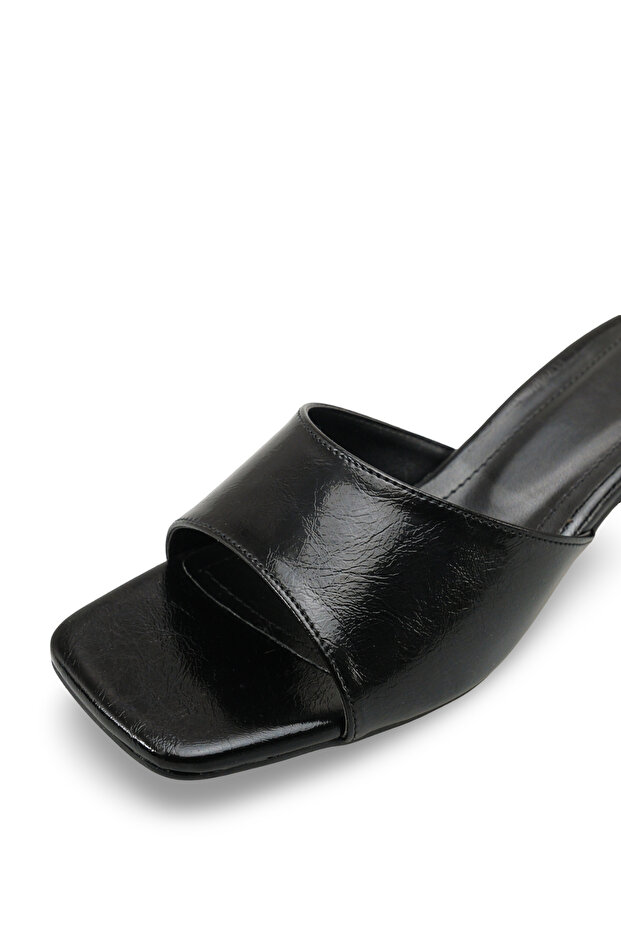 Aurora Sia Women's Heeled Slippers 0012203 Black Rustic