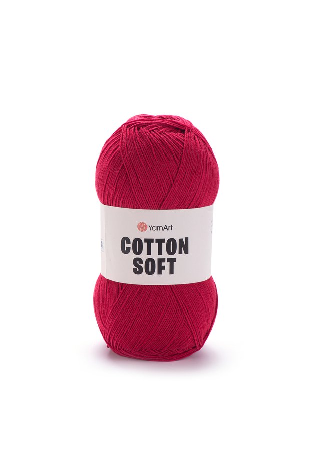 Cotton Soft 55% Cotton 45% Acrylic – 100 g 600 m Super Fine Knitting Yarn-90-1 Piece