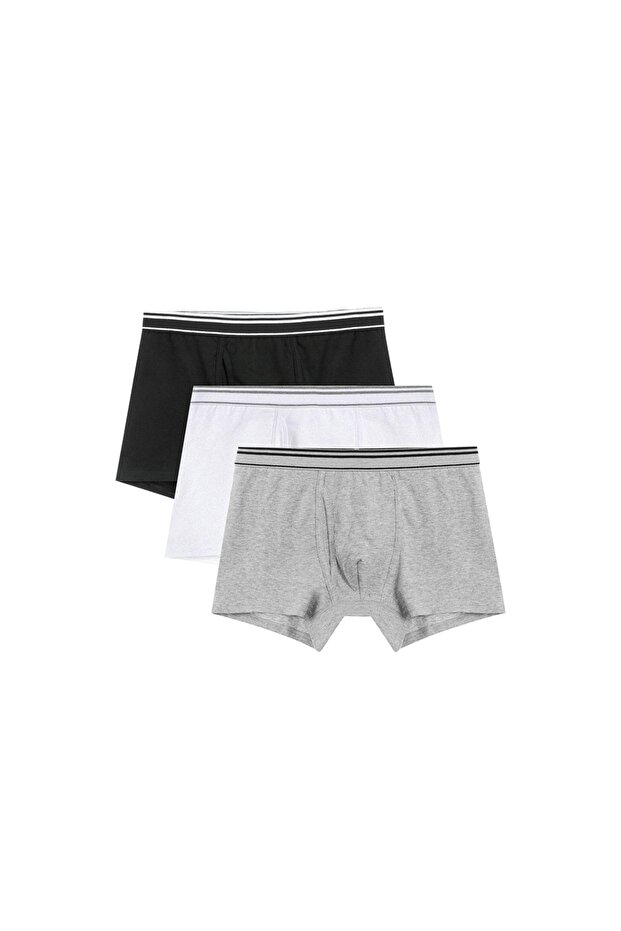 Men’s Cotton Stretch Jersey Trunks 3‑Pack Essentials