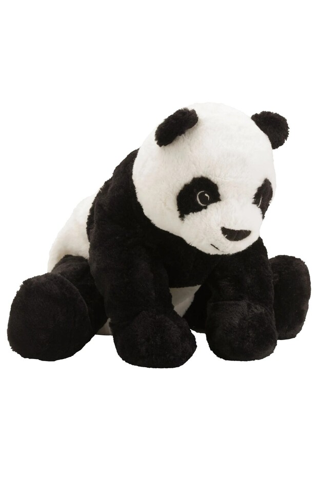 Baby Plush Panda Small Size Fluffy Toy Black-White Soft Toy Length 47 cm