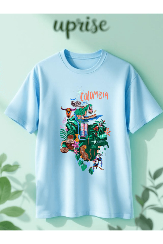 Colombia Printed Cotton Oversize T-Shirt