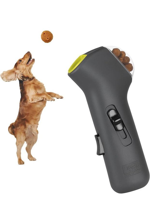 Dog Food Throwing Toy 18 cm Mechanical Reward Shooter Training and Play Apparatus