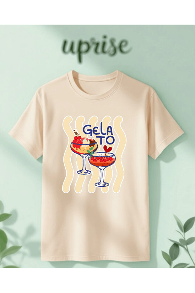 Gelato Printed Cotton Oversize T-Shirt