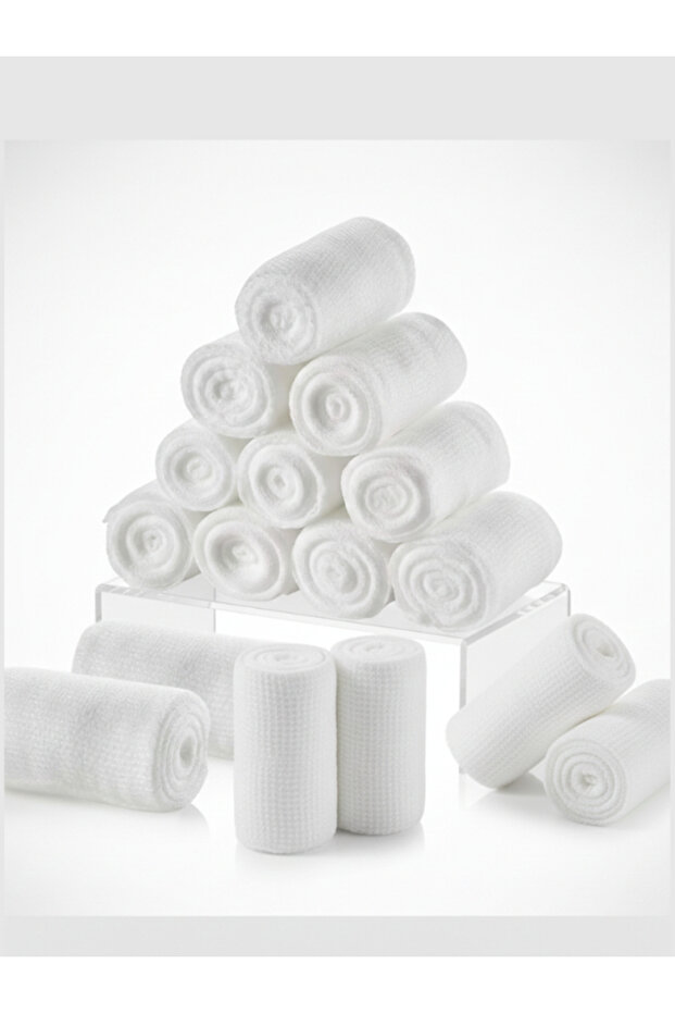 Gauze Bandage Roll 10cm x 4.5m Soft, Breathable 12 Pack