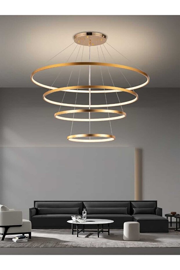 ثريا LED عصرية 6594 - 4 حلقات