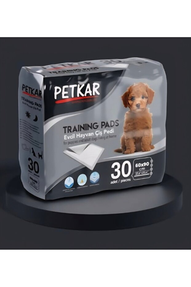 PETKAR 30 قطعة من وسادات بول الحيوانات الأليفة