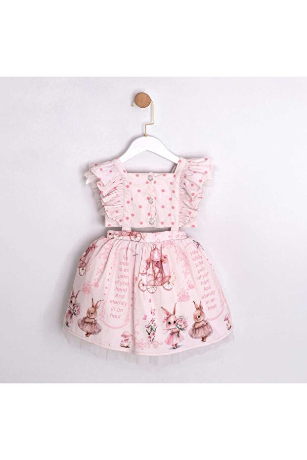 Vindy Patterned Girls' Crop Dress