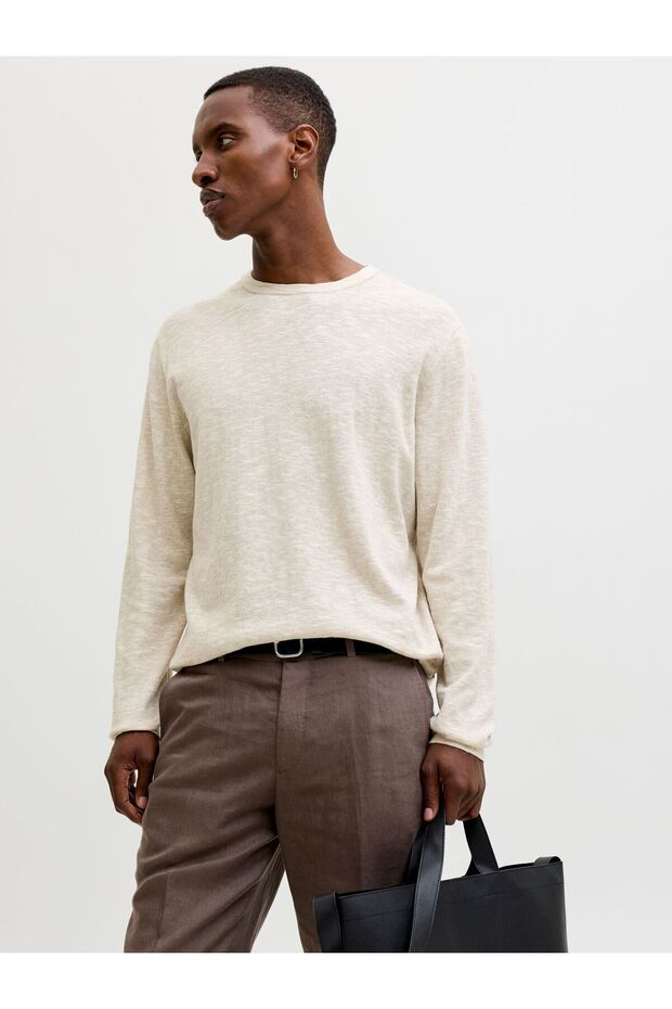 Strickpullover Einfarbig Strickpullover - 1