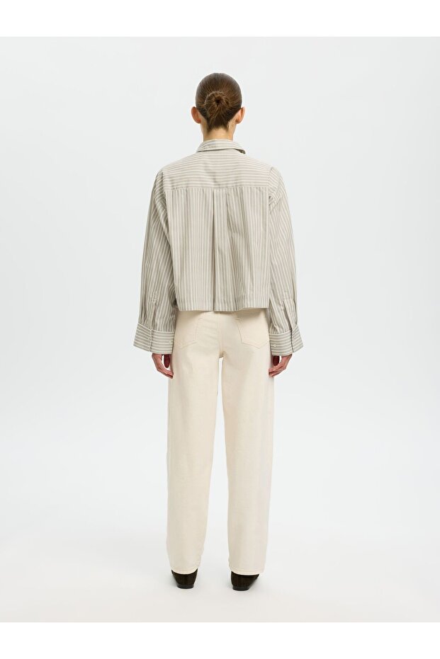 Crop-Bluse Boxy Fit - 3