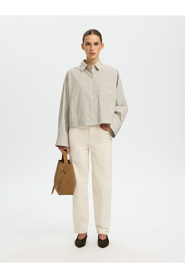 Crop-Bluse Boxy Fit - 6