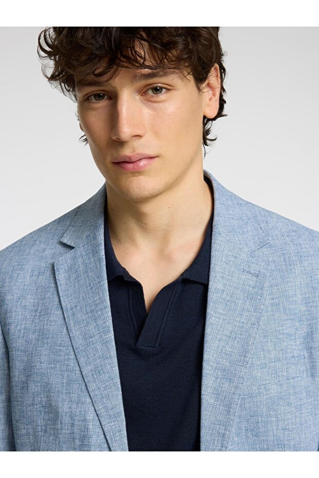 Einreihiger Blazer Regular Fit - 5