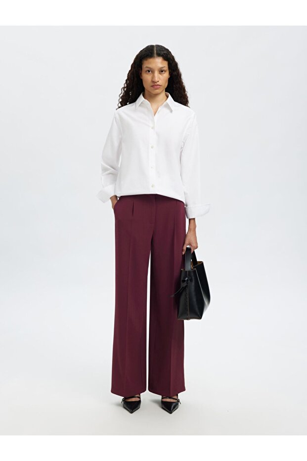 Hose mit weitem Bein. Gewebte - 6