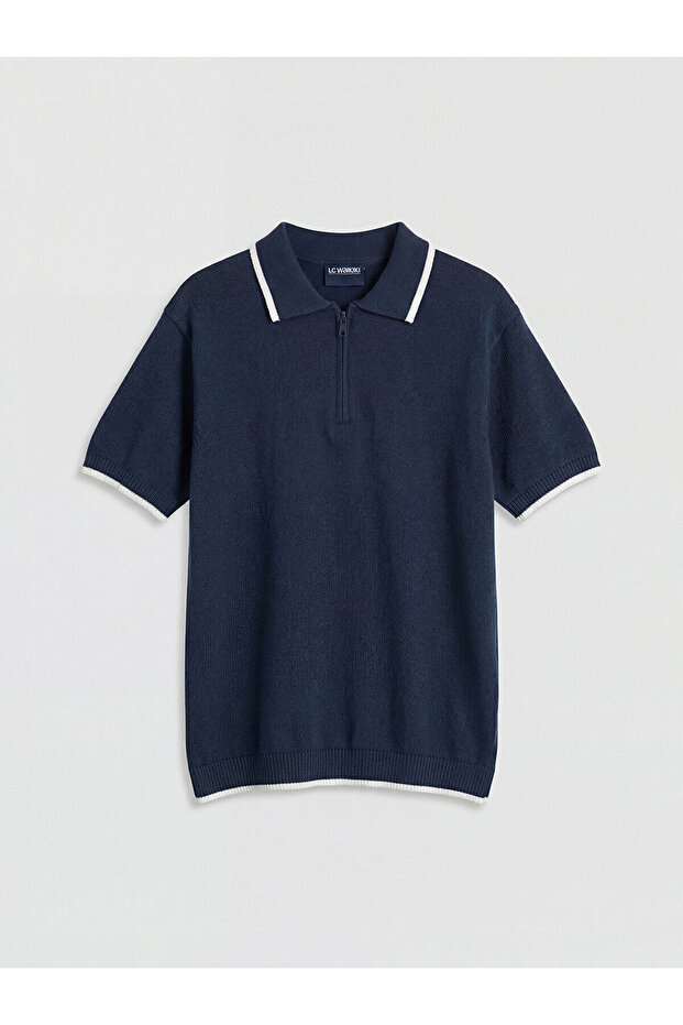 Navy Blue Polo Collar Boys' Knit Sweater from Güli̇s Gi̇yi̇m