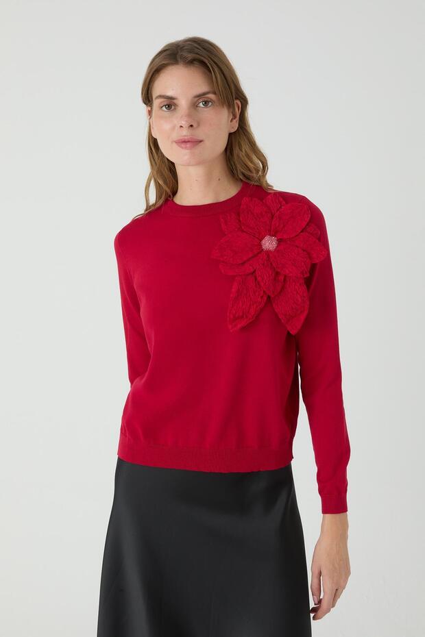 Rose Sweater Beylem Red