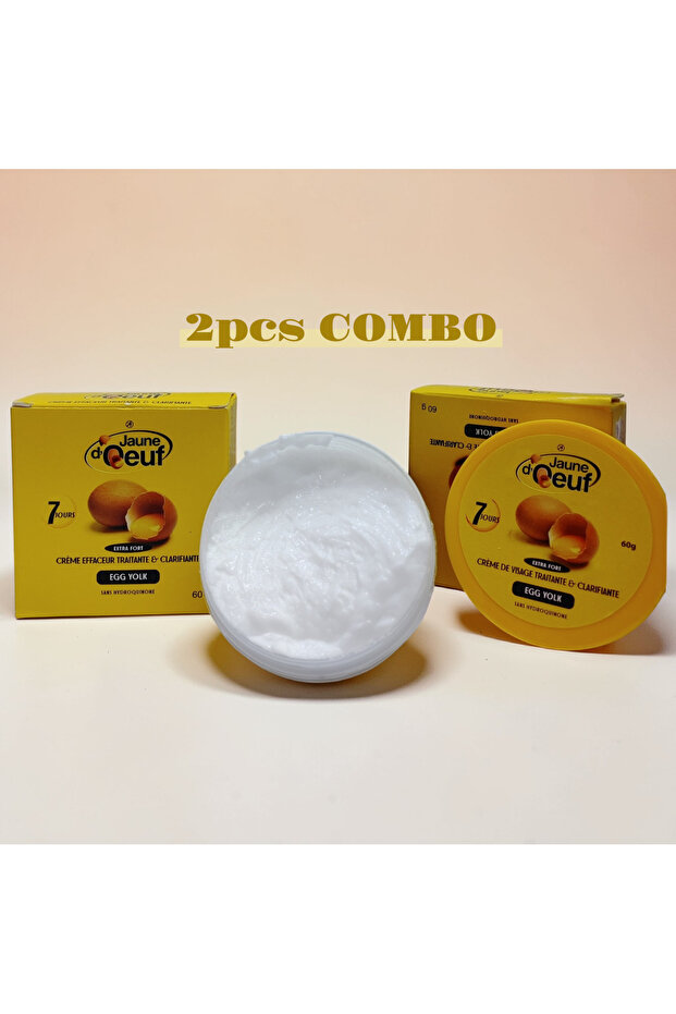 Egg Yolk Extra Strong Clarifying Eraser Cream, 2pc Combo Pack – Brightening & Nourishing Face Cream