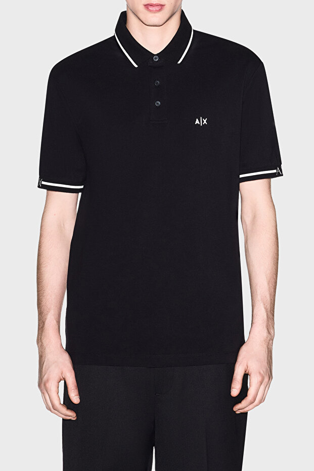 Cotton Regular Fit Logo Buttoned Polo Men's Polo Xm002356 Af13026 Uc001