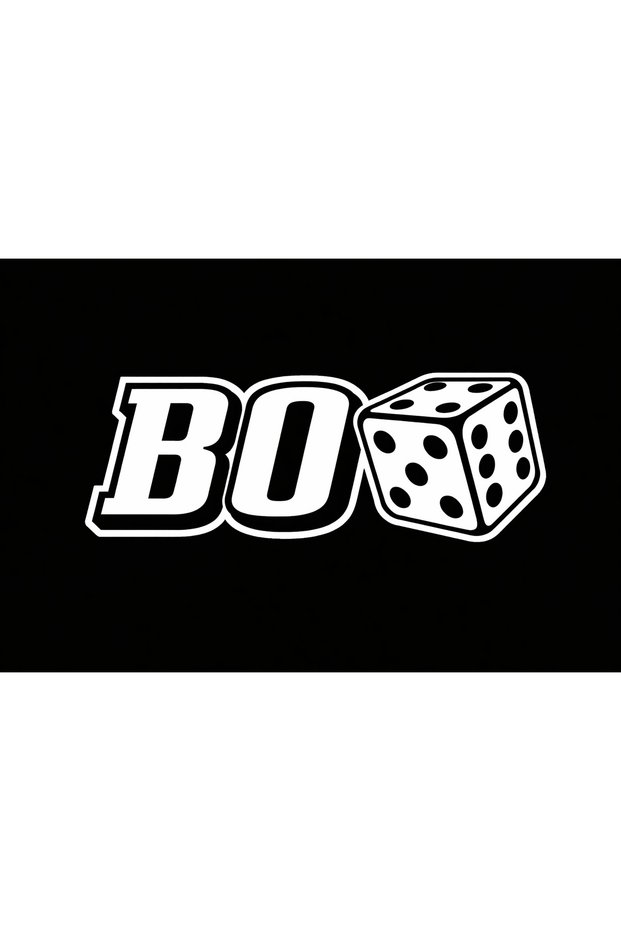 Bo Zar Design Sticker Label - Laptop Helmet Phone Motor Waterproof Decal - 25X10 cm