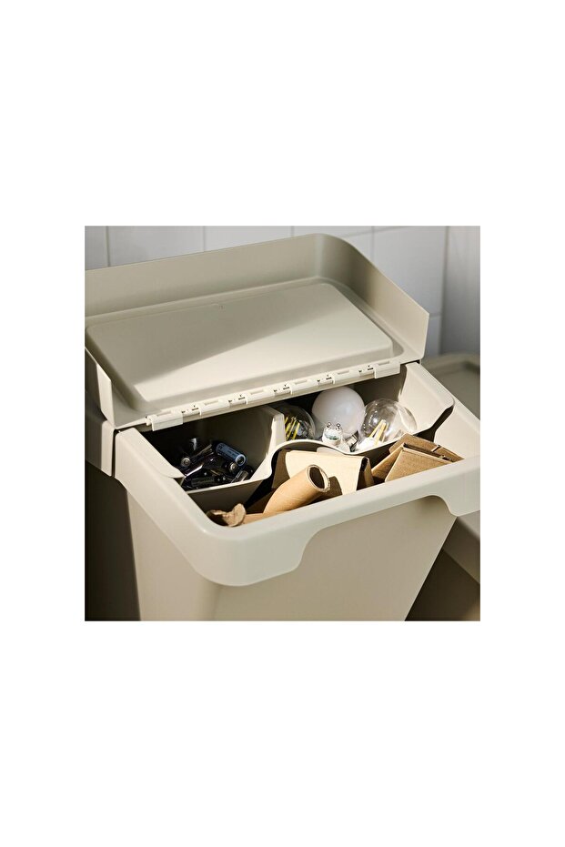 صندوق فرز النفايات، بيج، 60 لتر - 3