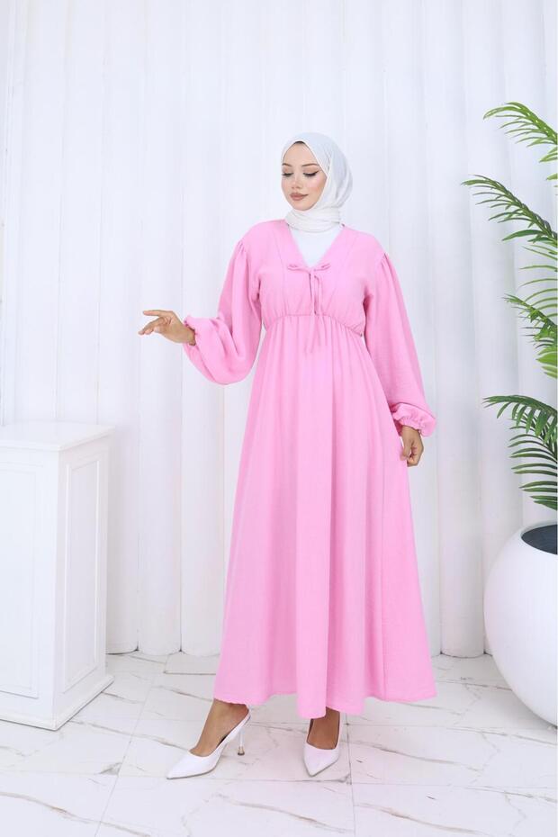 balon kol elbise - 1