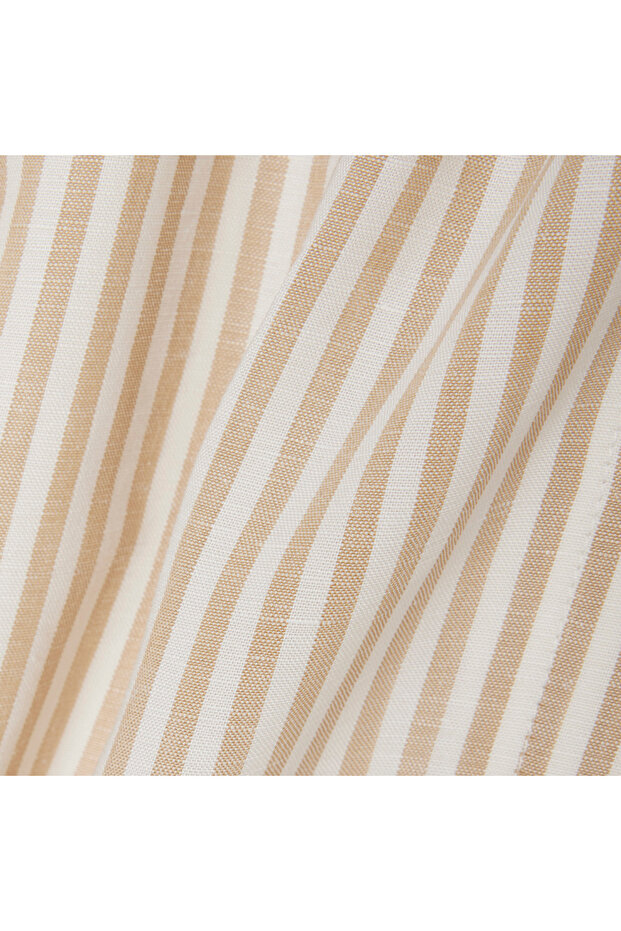 Kadın Oversize Fit Krem Şort - 5