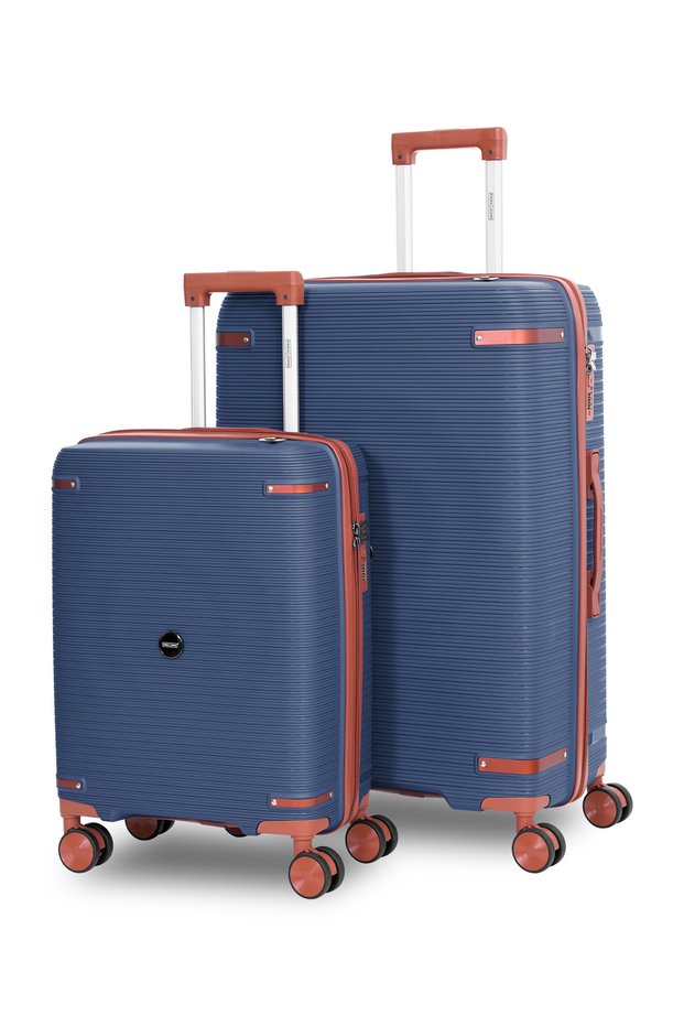 Seravia 2-Piece Hardside Luggage Set – 10/30KG, 8-Wheel Polypropylene Travel Suitcases