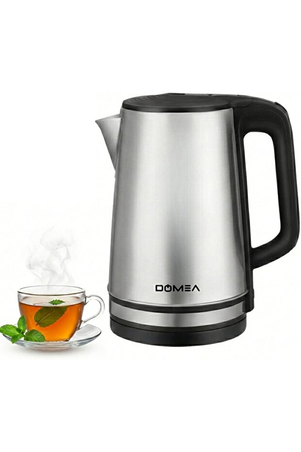 Electric Kettle, 2.0L Stainless Steel Water Kettle, 1500W Fast Boil, 360° Rotating Base, Auto