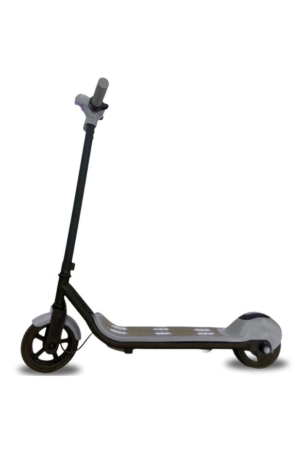 Kids Electric Scooter - 24V Battery, Maintenance-Free Solid Tires & Hand Brake System (Grey)