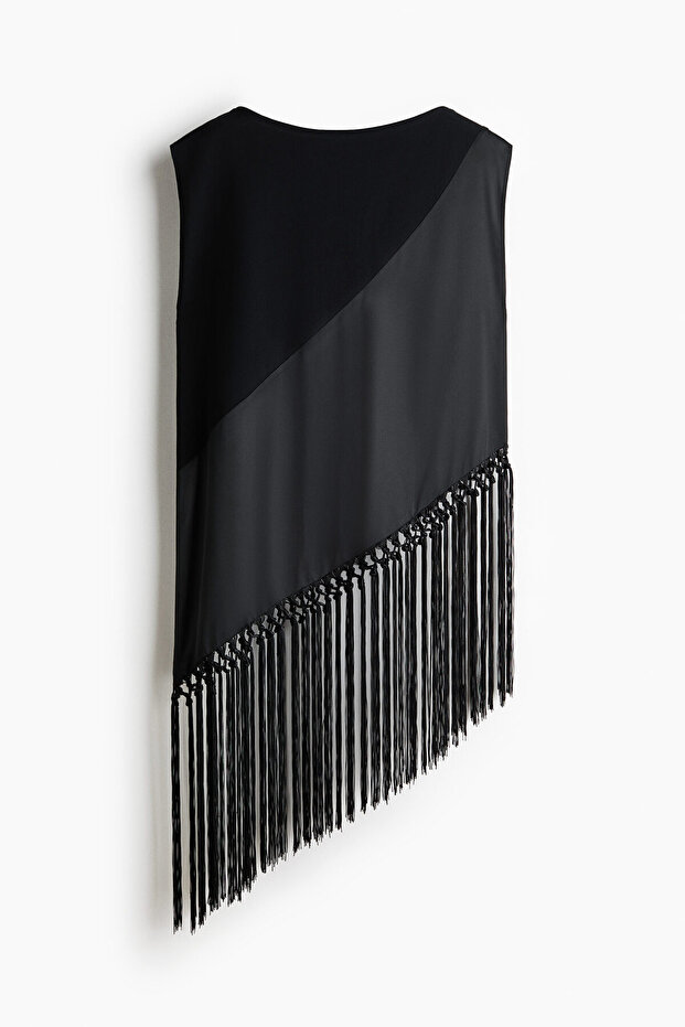 Püsküllü Asimetrik Üst - 2