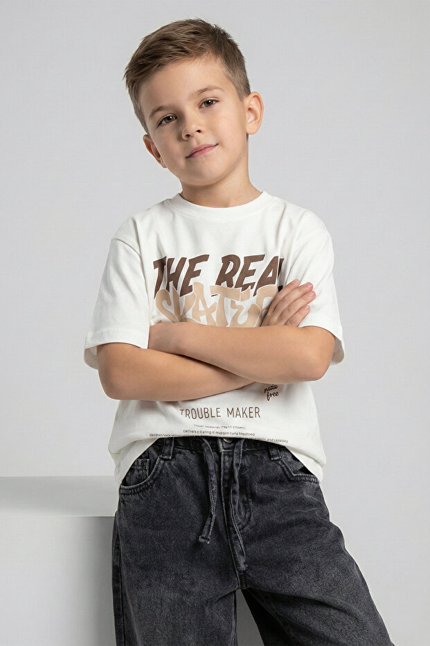 Skater pentru băieți basic tricou - 2