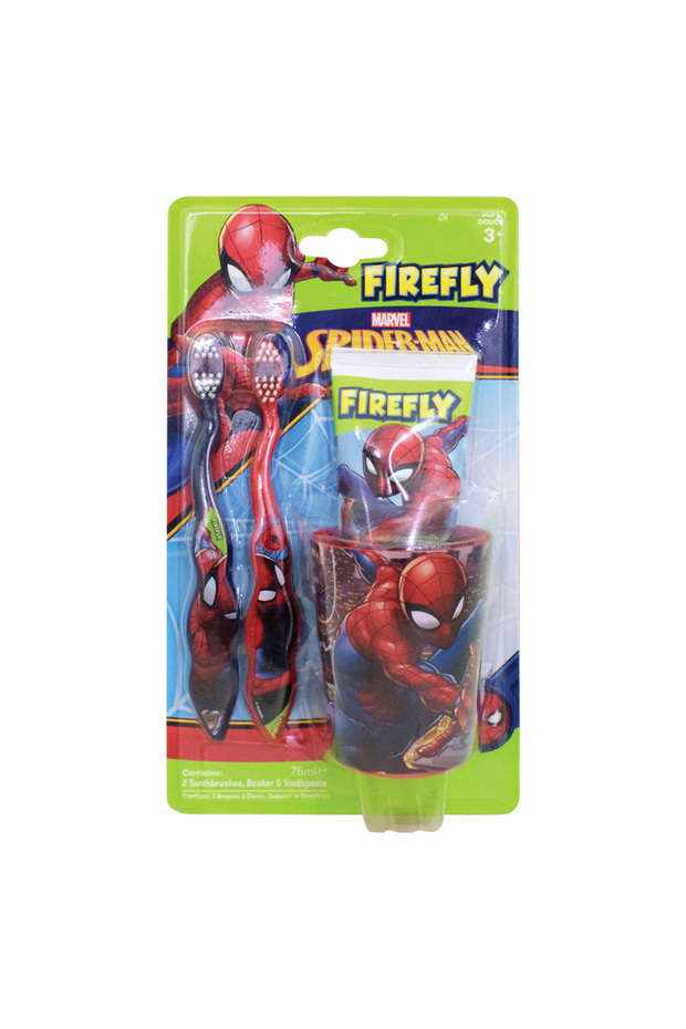 Marvel Spider-Man - 2 Toothbrushes, Beaker & Toothpaste - 1