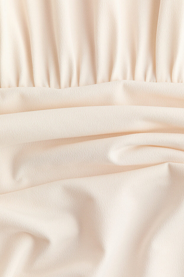 Drapeli Maksi Elbise - 7