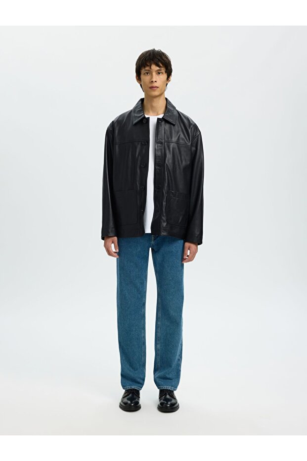 Lederjacke Structured - 4