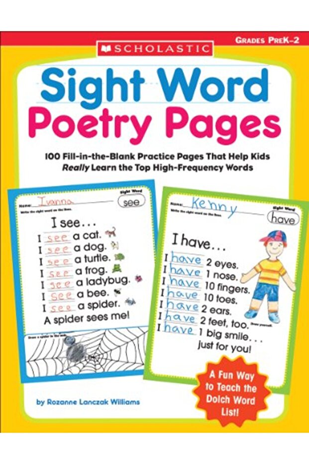Sight Word Poetry Pages: 100 Fill-In-The-Blank Practice Pages That Help Kids Really Learn the Top Hi